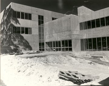 Photograph - Black and White, Federation University T Building, c1979