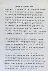 Document - Documents, Family Histories: McRae of Ascot; Grills Family of Coghill's Creek; Andrew Scott of "Elcho" Ascot;