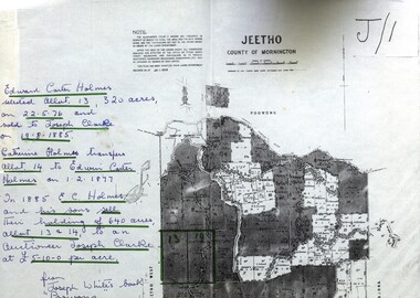 Documents, Documents relating to Land - Selection of Maps of subdivisions; Titles; Cemetery sections