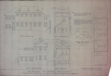 Plan, Ballarat School of Mines Old Chemistry Building Plans, 1953, 02/09/1953