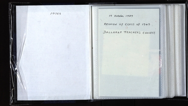 Album - Photo Album, Ballarat Teachers' College Class of 1949 Reunion, 1989, 15/10/1989