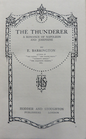 Book, Hodder and Stoughton, The Thunderer, c1929