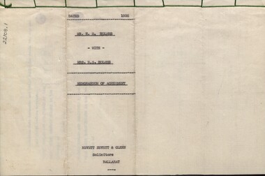 Documents, Holmes Family of Ascot: Private papers - Wills, Financial Statements