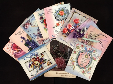 Correspondence, Chatham-Holmes Collection: Mary Elizabeth Holmes: Engagement Cards and Letters, 1956, 1956