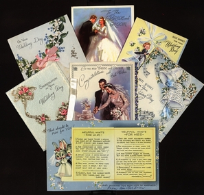 Correspondence, Chatham-Holmes Collection: Mary Elizabeth Holmes: Wedding Cards received - marriage to Philip Chatham, 1957