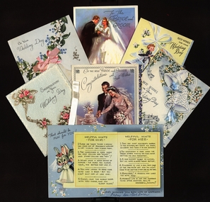 Correspondence, Chatham-Holmes Collection: Mary Elizabeth Holmes: Wedding Cards received - marriage to Philip Chatham, 1957, 1957