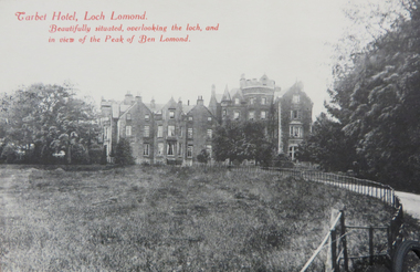 Postcard, Tarbet Hotel, Loch Lomond, c1918