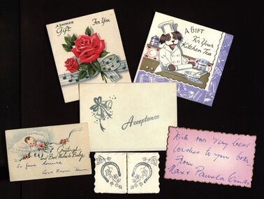 Cards, Chatham-Holmes Collection: Mary Elizabeth Chatham: Selection of small gift cards