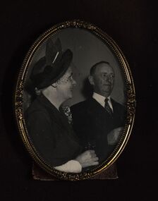 Photograph - Black and White, Harry and Edith Holmes