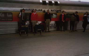 Photograph - Colour, Chatham-Holmes Collection: Travelling on The Ghan