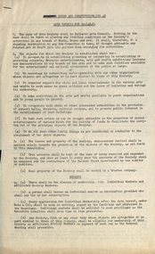 Document, Rules and Constitution for an Arts Council for Ballarat, c1963, c1963
