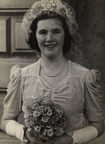 Photograph - Black and White, Chatham-Holmes Collection: Bridesmaids at Jack Holmes' Wedding