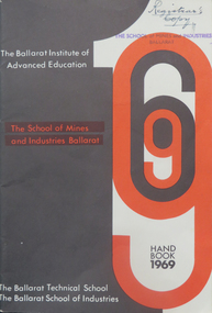 Book, Ballarat School of Mines Handbook, 1969
