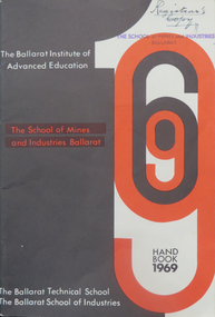 Book, Ballarat School of Mines Handbook, 1969, 1969