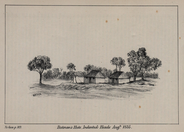 Image, Batman's Huts, Indented Heads August 1835, 1835