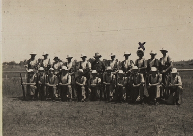 Photograph - Black and White, Chatham-Holmes Collection: Group of men - Land Army?