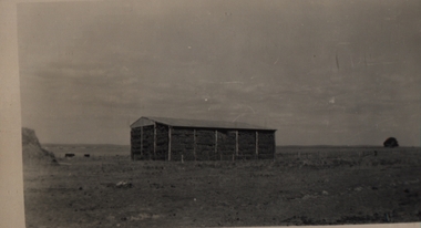 Photograph - Black and White, Chatham-Holmes Collection: Hayshed