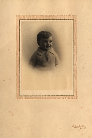 Photograph - Photograph - Black and White, Richards & Co, Chatham-Holmes Collection: Holmes Family - very young male