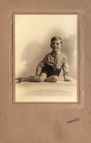 Photograph - Photograph - Black and White, Chatham-Holmes Collection: Young member of the Holmes Family