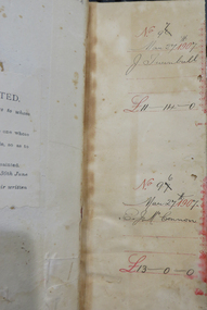 Book, Ballarat School of Mines Stubb Book  (relating to payments to staff), 1907, 1907