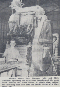 Newspaper, Eureka Terracotta and Tile Company Feature in The Courier, 27 May 1964, 27/05/1964