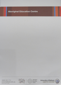 Letterhead, University of Ballarat Aboriginal Education Centre Letterhead, 2012, c2012