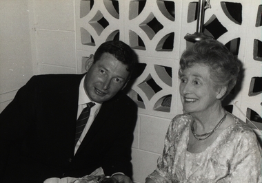 Photograph - Black and White, Chatham-Holmes Collection: Philip Chatham with his mother Imogene Furness