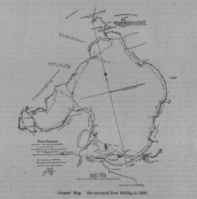 Image, Survey of Port Phillip as Mapped by Grimes