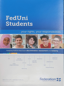 Booklet, FedUni Students: your rights, your responsibilities, 2014