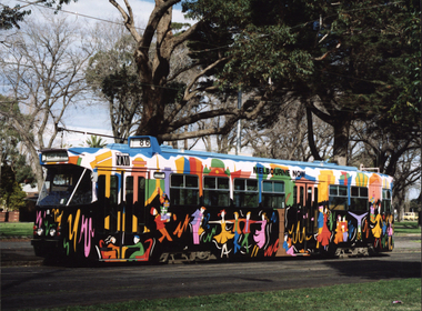 Photograph, "Melbourne Now" Art Tram, c1991