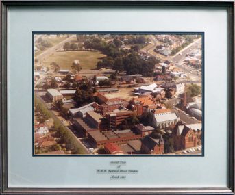 Photograph - coloured, Aerial view of SMB Lydiard Street Campus, March 1982