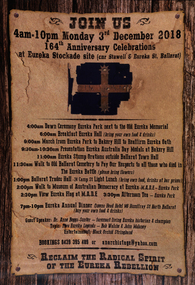 Poster, Eureka: 164th Anniversary Celebrations, 2018