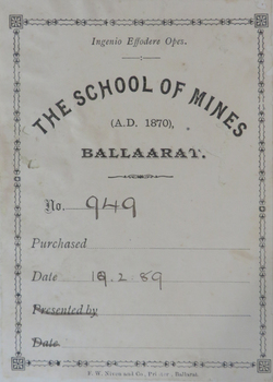 School of Mines Bookplate