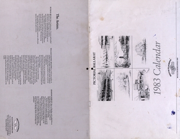 Calendar, Pictorial Ballarat Calendar, 1983, 1982