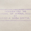 Blue ink stamp