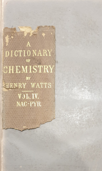 part of spine of Volume IV that has become detached from book