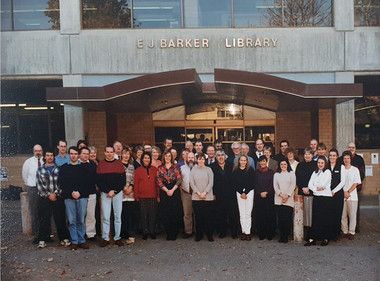 Photograph - Photograph - Colour, E.J. Barker Librarians and Staff, c1995, c1995