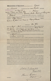 Document, Agreement Concerning the Lease of Oxford Chambers (Lydiard Street) by the Ballarat School of Mines, 1918, 22/11/1918
