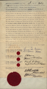 Document, Agreement relating to the Model Railway Locomotive, 1913-2, 1931-1932
