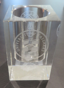 Object, Glass Desk Ornament: Paper Weight, 1993