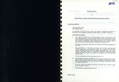 Report, SMB: Review Survey of Buildings and Grounds, July 1985, 1985