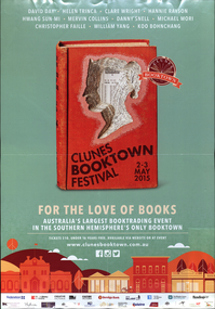 Poster, Clunes Booktown Festival, May 2015, 2015
