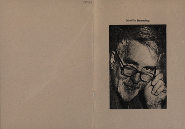 Booklet, Neville Bunning, 1902-1990, 1990