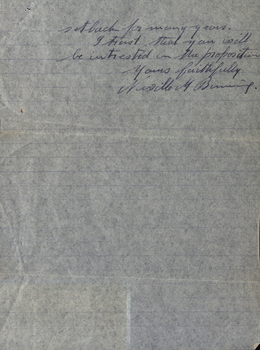 handwritten letter