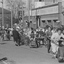 Students with tricycles