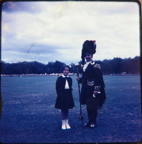 Photograph - slide transparency, Ballarat Ladies Highland Pipe Band Photograph, 1960