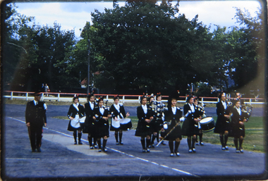 Photograph - Photograph - slide transparency, Ballarat Ladies' Highland Pipe Band, 1962