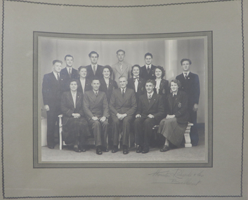 Photograph - Photograph - Black and White, Thorton Richards, Ballarat Teacher College School Council 1949, 1949
