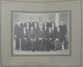 Photograph - Photograph - Black and White, Thorton Richards, Ballarat Teachers' College Student Council, 1949, 1949