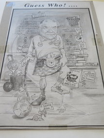 Newspaper Caricature, Guess Who! Lindsay Campbell, 2004